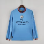 2022-2023 Long Sleeve Manchester City Home Football Shirt 1:1 Thai Quality