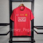 2007-2008 Retro Manchester United Home Champions League Edition Football Shirt