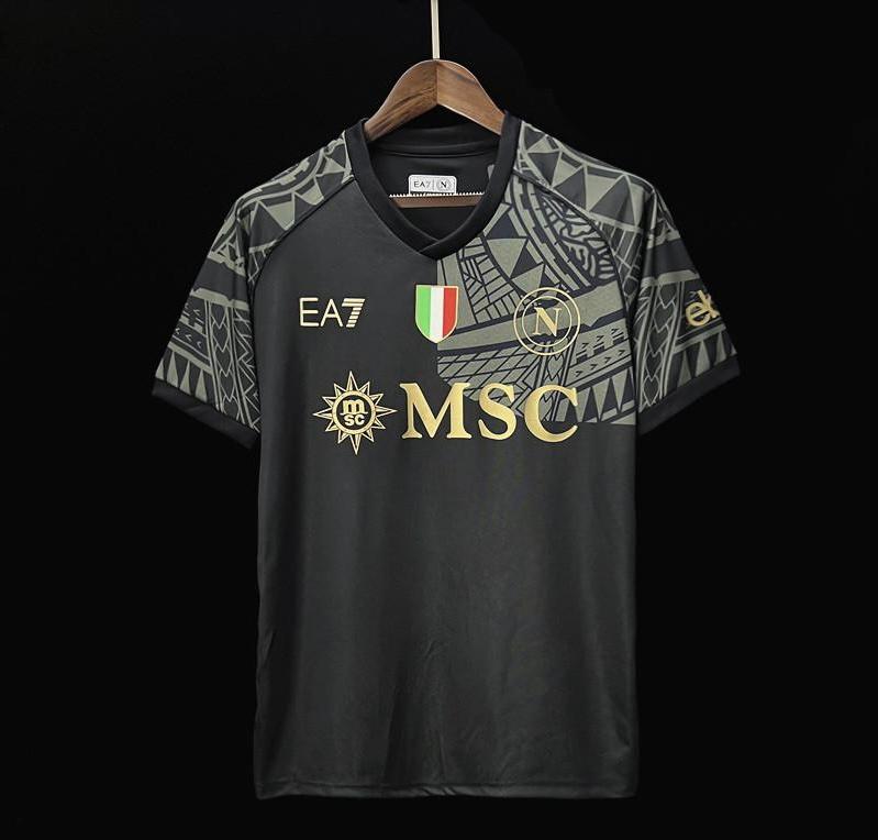 2023-2024 Napoli Third Black Jersey