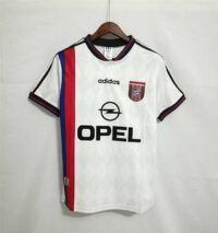 BAYERN MUNICH 1995-1997 WHITE AWAY RETRO FOOTBALL SHIRT