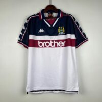 MANCHESTER CITY 1997 1998 AWAY FOOTBALL SHIRT SOCCER JERSEY