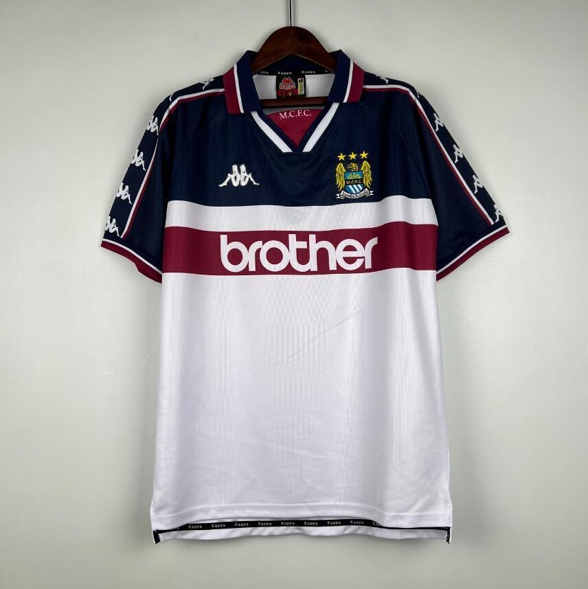 MANCHESTER CITY 1997 1998 AWAY FOOTBALL SHIRT SOCCER JERSEY
