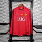 2007-2008 Manchester United Final Kit Long Sleeve
