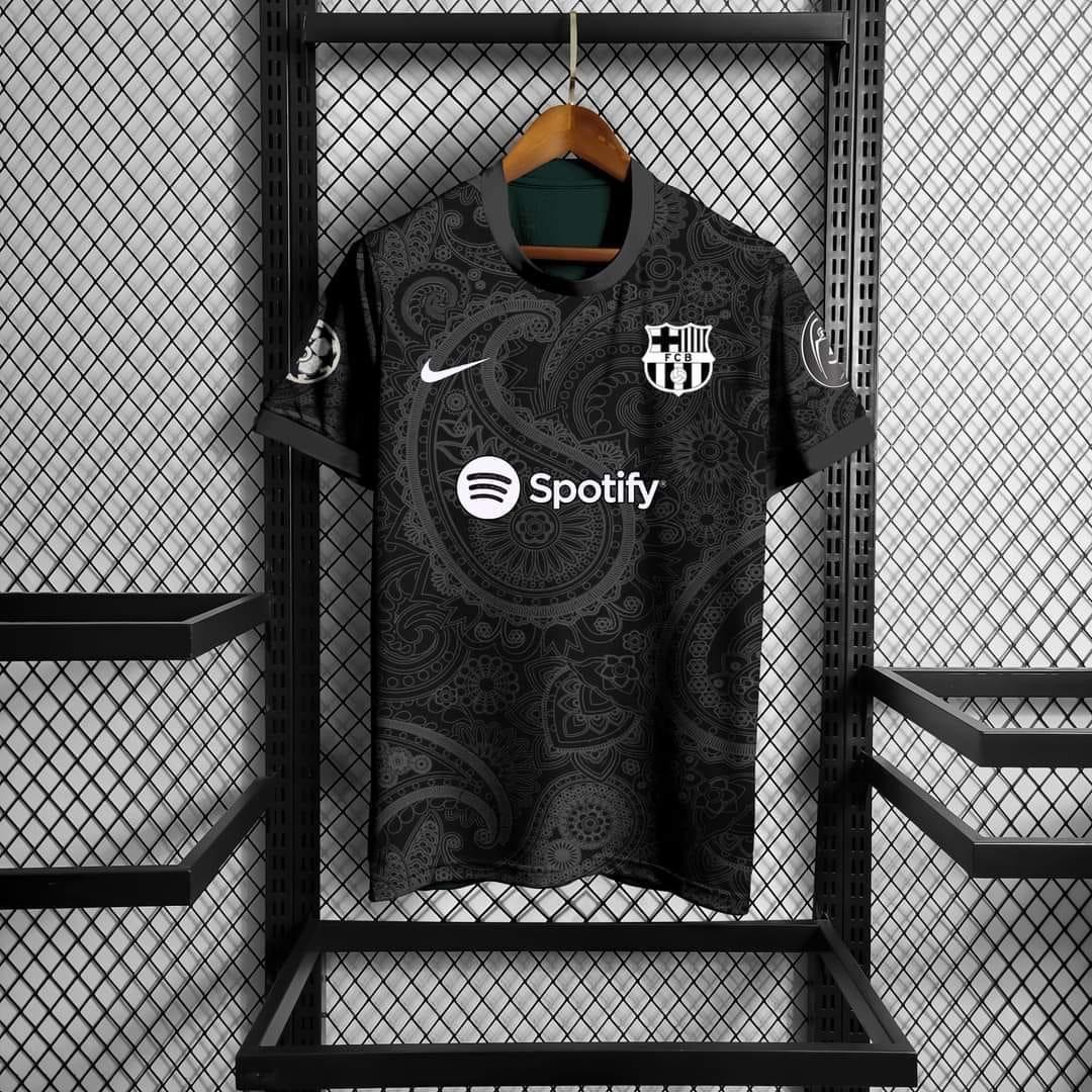23-24 Barcelona Blackout Black Jersey