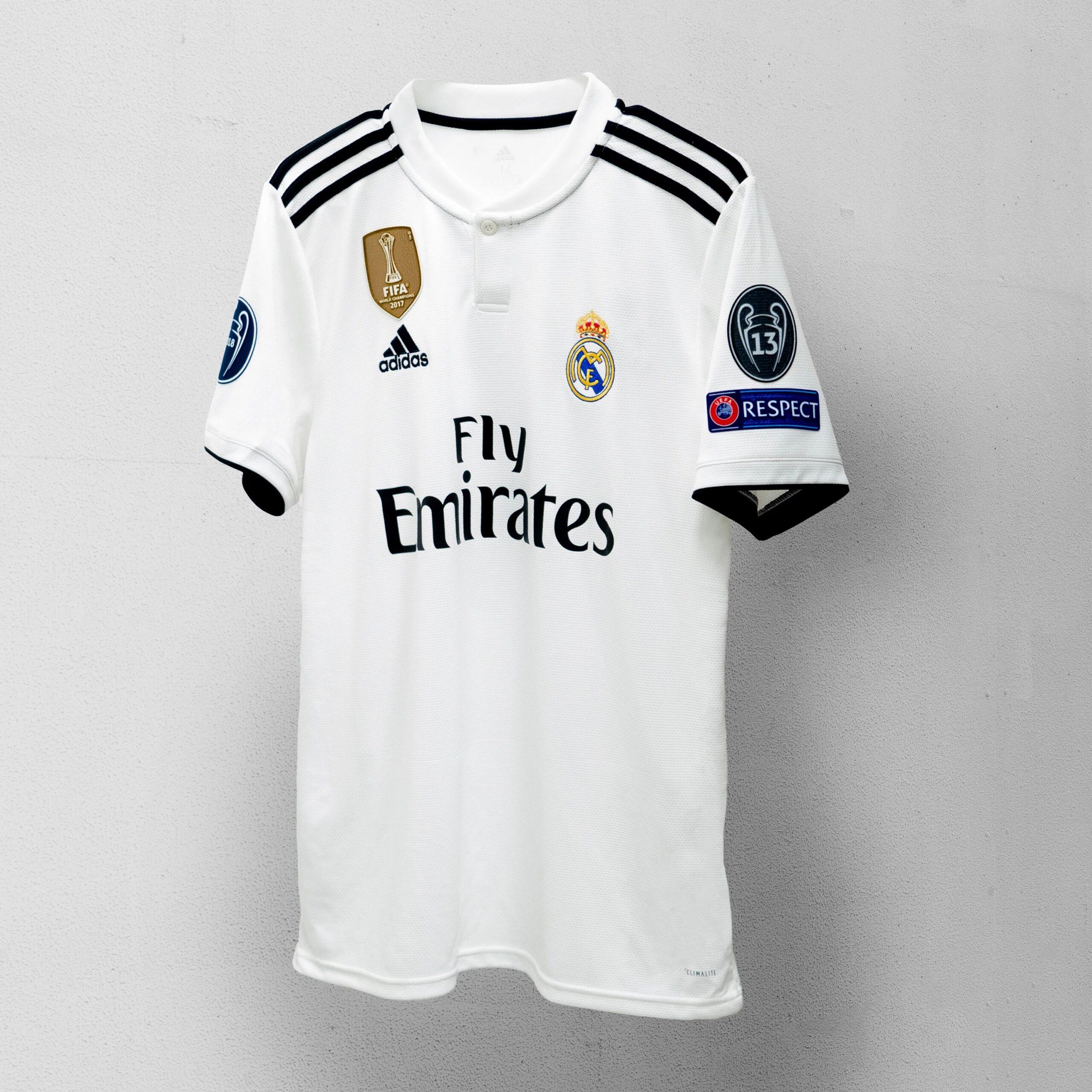 REAL MADRID 18-19 HOME JERSEY - WHITE-BLACK
