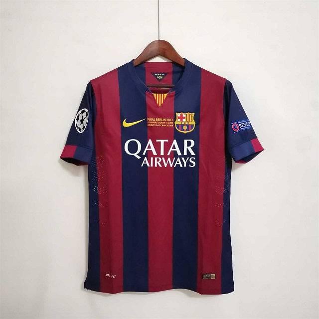 BARCELONA 2015 HOME UCL FINAL RETRO FOOTBALL SHIRT