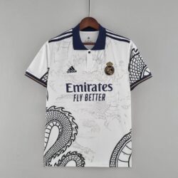 2023-2024 Real Madrid Chinese Dragon White Style Jersey (Special Edition)