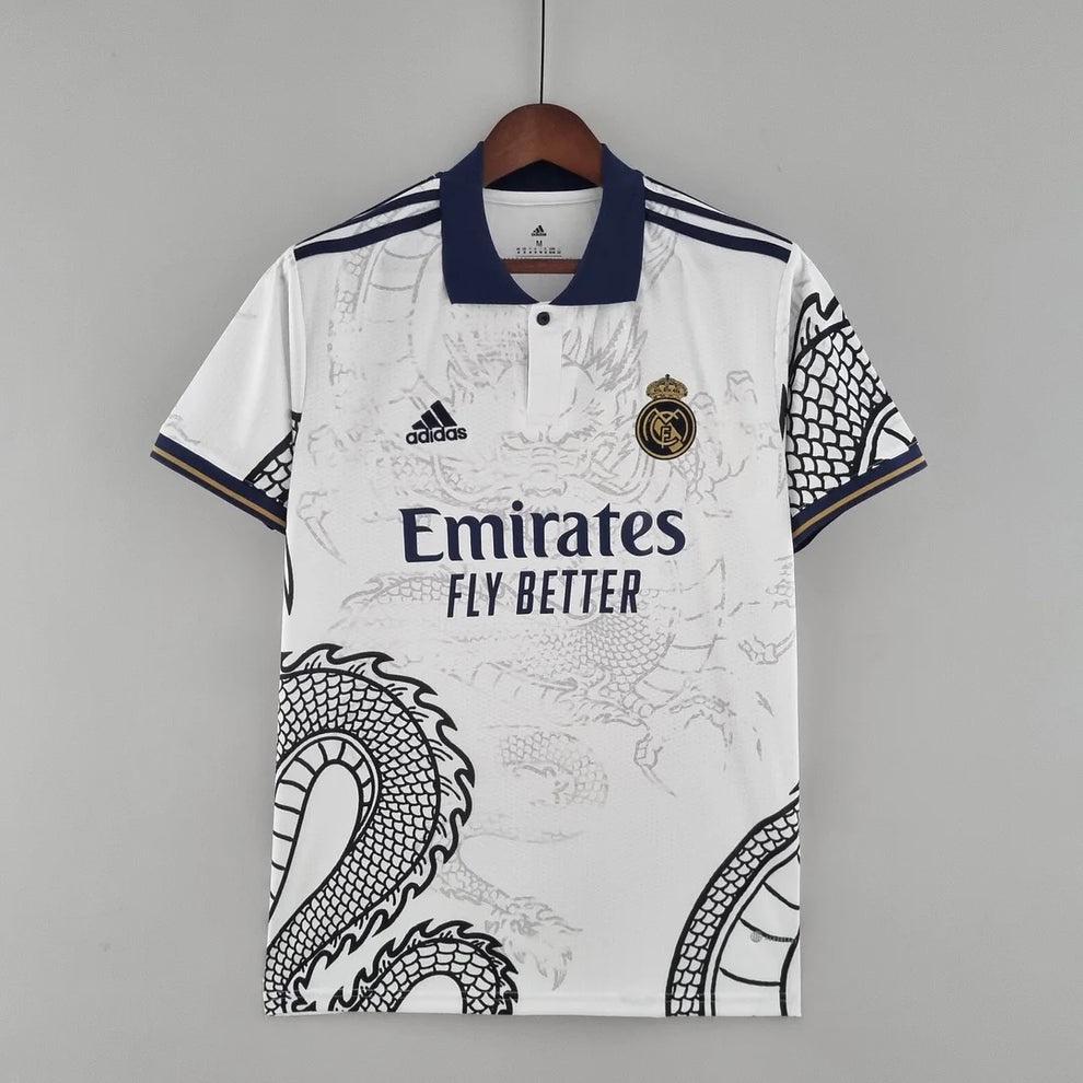 2023-2024 Real Madrid Chinese Dragon White Style Jersey (Special Edition)