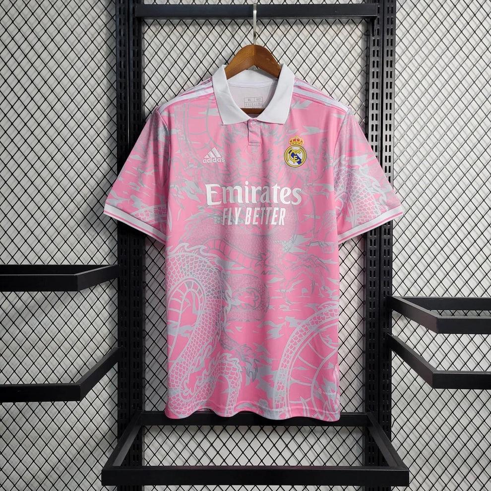 2023-2024 Real Madrid Chinese Dragon Pink Style Jersey (Special Edition)