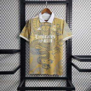 2023-2024 Real Madrid Chinese Dragon Gold Style Jersey (Special Edition)