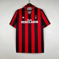 Retro 1989-1990 AC Milan Soccer Jersey Home