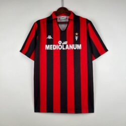 Retro 1989-1990 AC Milan Soccer Jersey Home