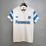 Retro 1990 Marseille Soccer Jersey Home