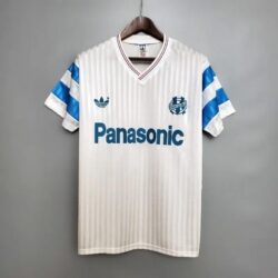 Retro 1990 Marseille Soccer Jersey Home