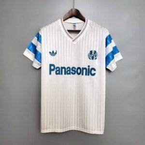 Retro 1990 Marseille Soccer Jersey Home