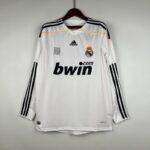 Retro 2009-2010 Long Sleeve Real Madrid Soccer Jersey Home