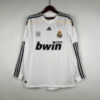 Retro 2009-2010 Long Sleeve Real Madrid Soccer Jersey Home