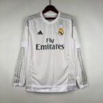 Retro 2015-2016 Long Sleeve Real Madrid Soccer Jersey Home
