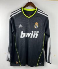 Retro 2010-2011 Real Madrid Long Sleeve Soccer Jersey Away