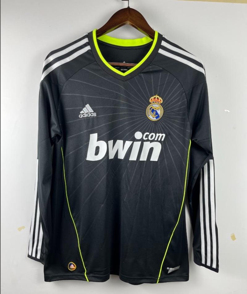 Retro 2010-2011 Real Madrid Long Sleeve Soccer Jersey Away