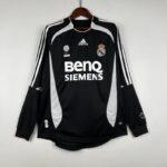 Retro 2006-2007 Long Sleeve Real Madrid Soccer Jersey Third Away
