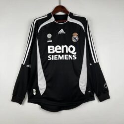 Retro 2006-2007 Long Sleeve Real Madrid Soccer Jersey Third Away