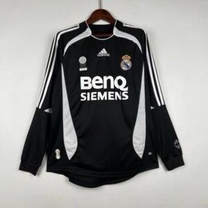 Retro 2006-2007 Long Sleeve Real Madrid Soccer Jersey Third Away