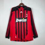 Retro 2007-2008 Long Sleeve AC Milan Soccer Jersey Home