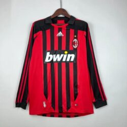 Retro 2007-2008 Long Sleeve AC Milan Soccer Jersey Home