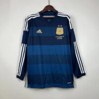 Retro 2014 Long Sleeve Argentina Soccer Jersey Away