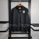 Retro 2004 Long Sleeve Brazil Special Edition Black Soccer Jersey