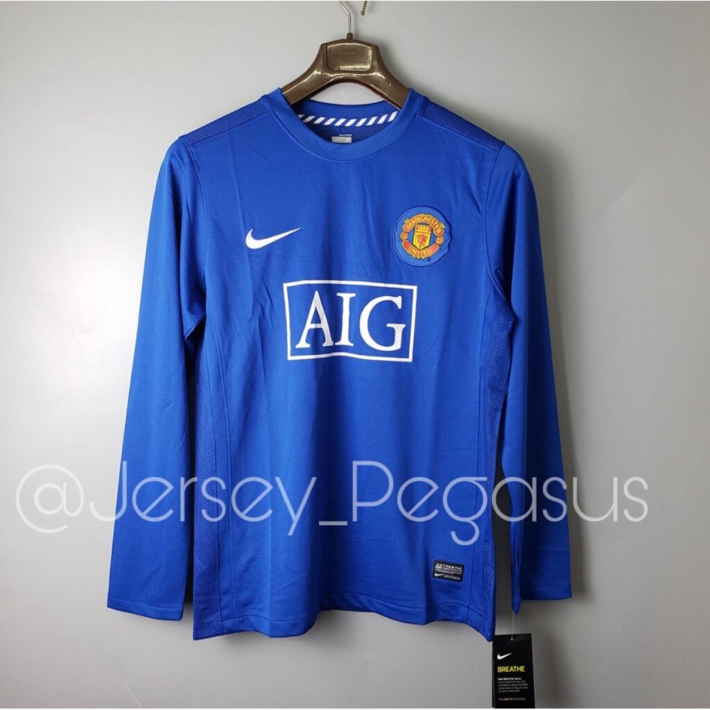 MANCHESTER UNITED 2008 LONG SLEEVE AWAY KIT