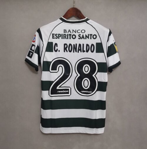 2001 2003 Sporting Lisbon Home Kit Ronaldo