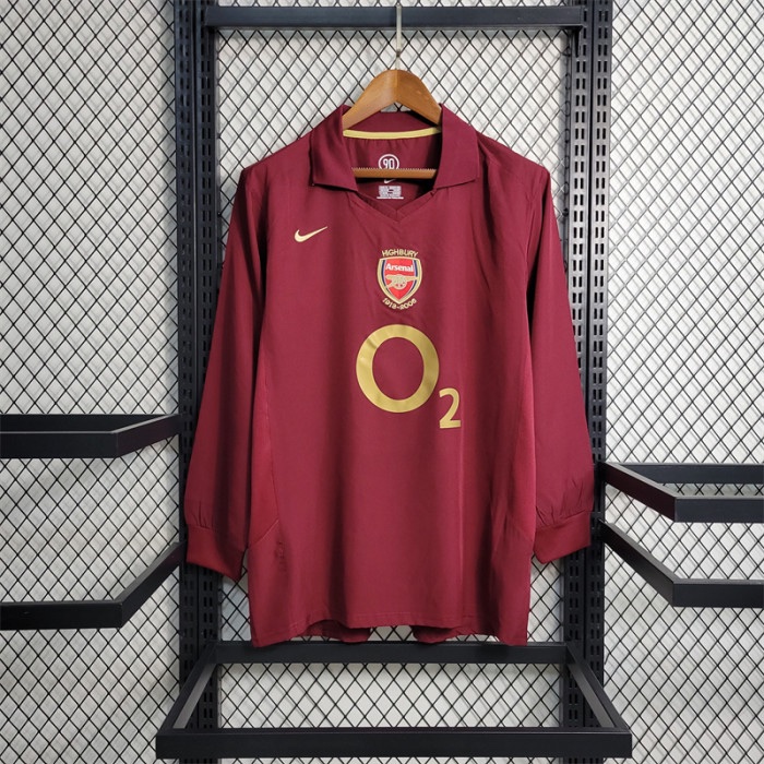 Arsenal 2005-2006 Long Sleeve Home