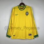 Brazil 1998 Home Shirt Long Sleeve
