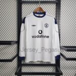 1999-2000 Manchester United Away Long Sleeve Retro Jersey