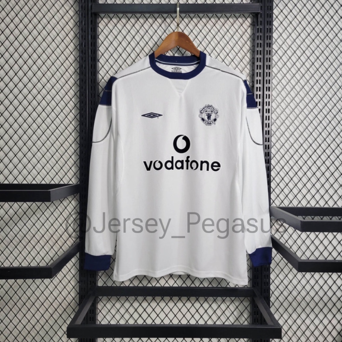 1999-2000 Manchester United Away Long Sleeve Retro Jersey 1999-2000 Manchester United Away Long Sleeve Retro Jersey