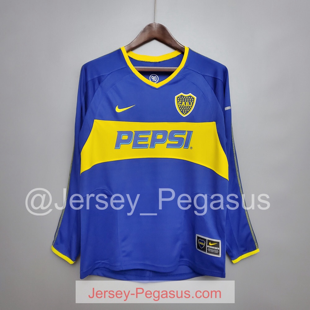 2003-2004 BOCA JUNIOR LONG SLEEVE HOME