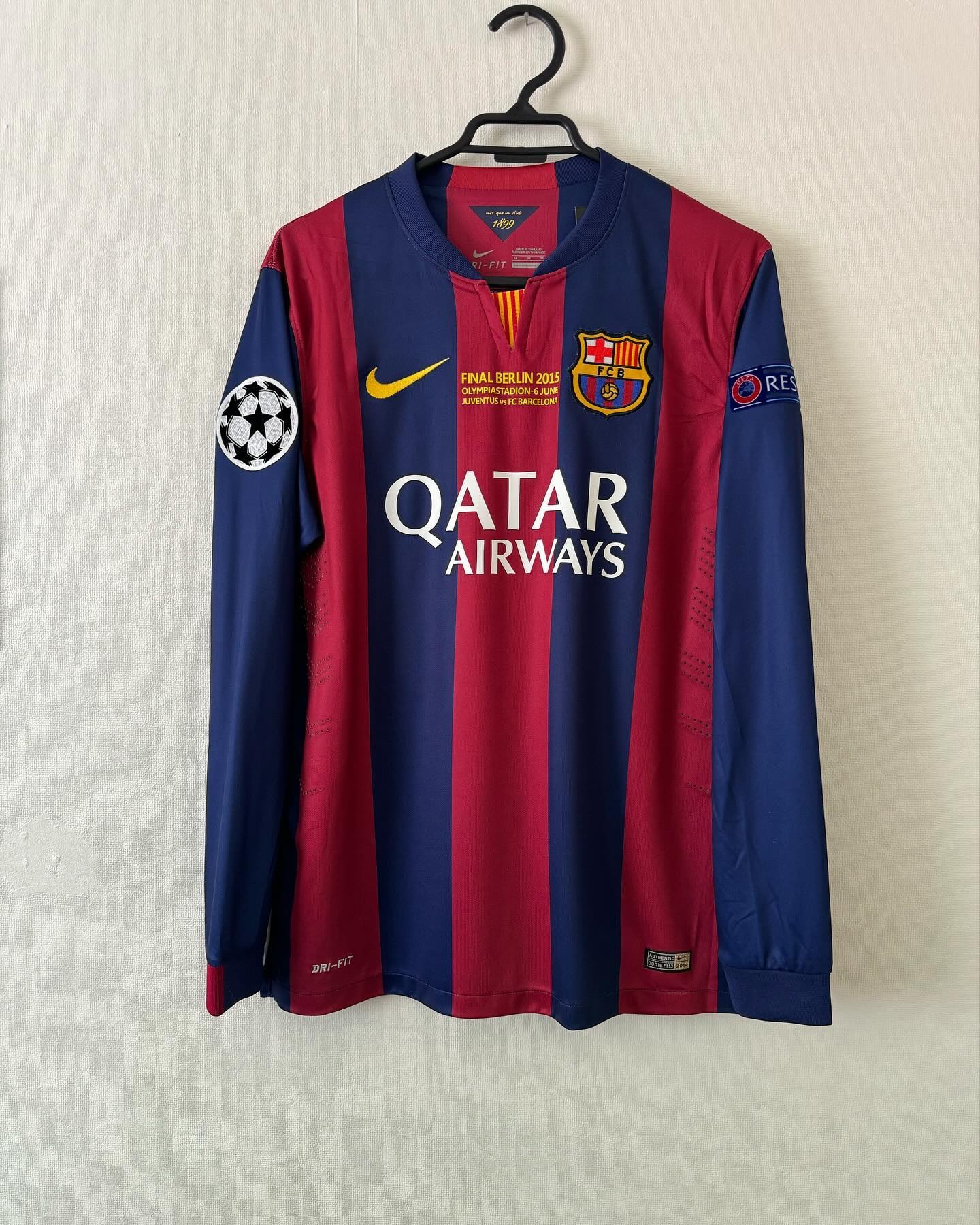 FC BARCELONA 2015 FINAL JERSEY LONG SLEEVE