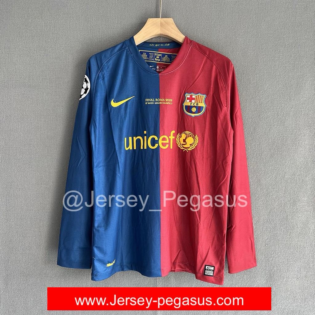 2009 FC BARCELONA FINAL JERSEY HOME