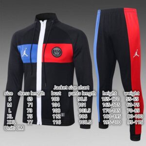 23-24 Miami light blue with gray half zipper sweater tracksuit