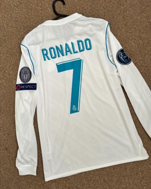 2017 2018 REAL MADRID UEFA CHAMPIONS LEAGUE FINAL KYIV LONG SLEEVE JERSEY