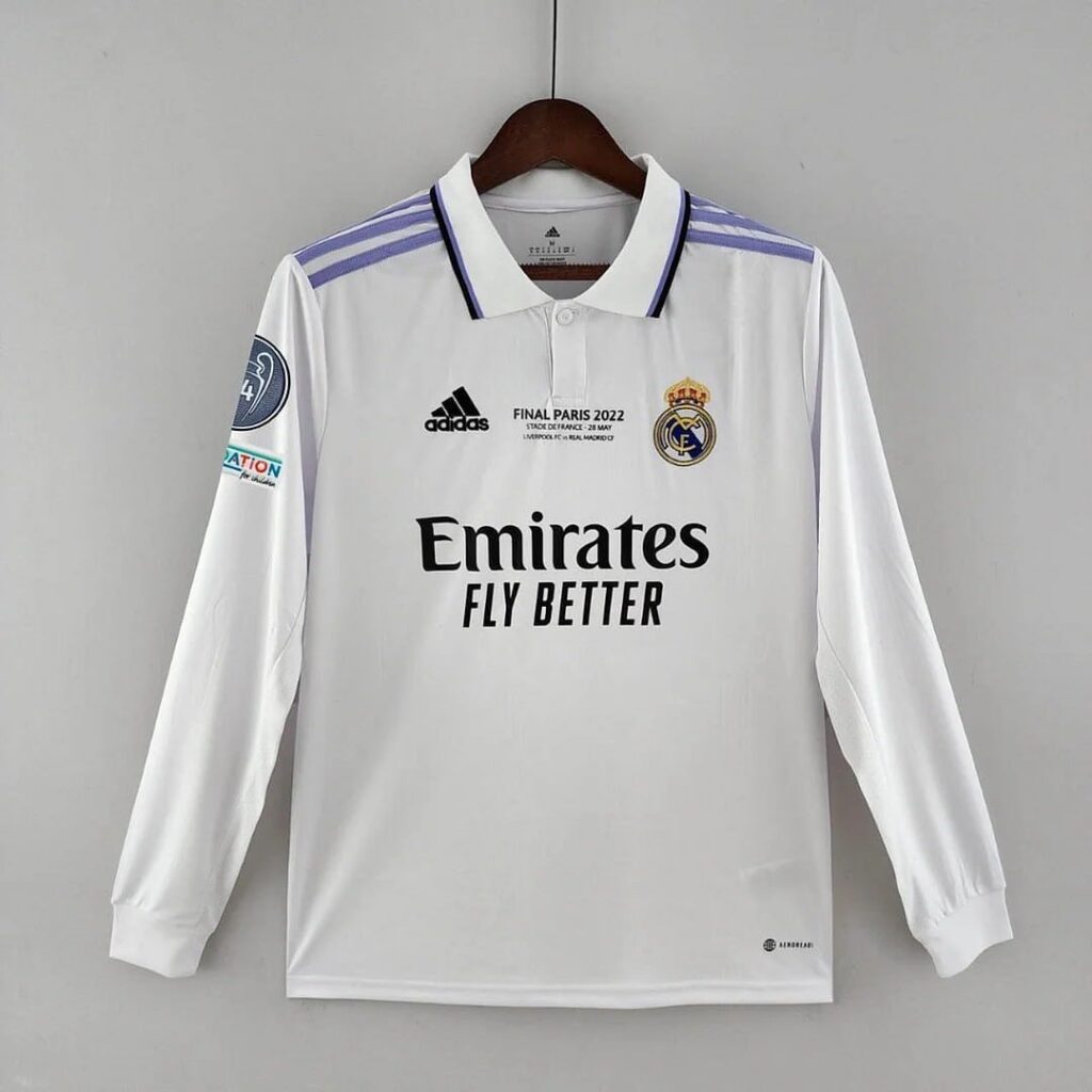 REAL MADRID 2022 FINAL JERSEY LONG SLEEVE