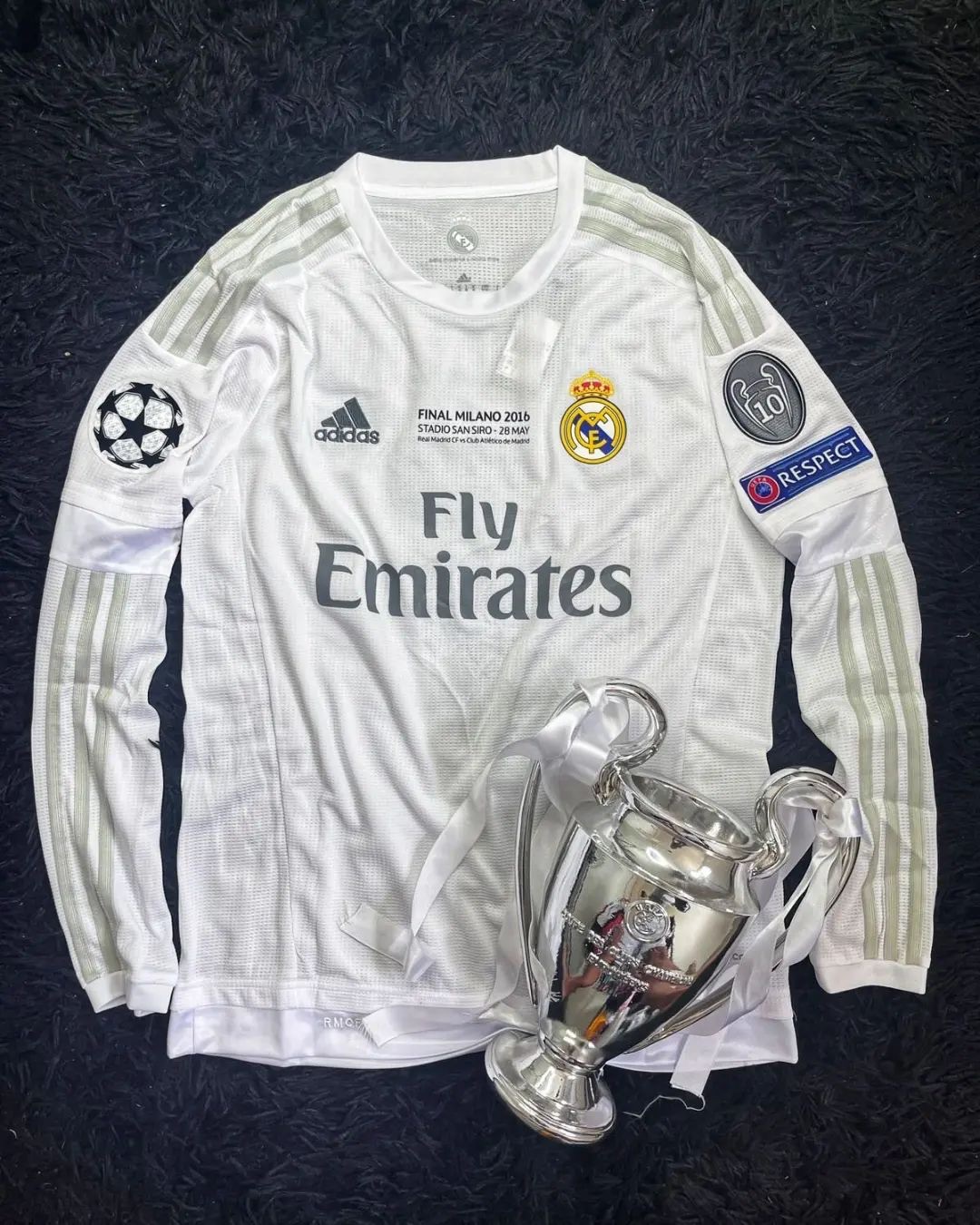 REAL MADRID FINAL 2016 UCL JERSEY LONG SLEEVE REAL MADRID FINAL 2016 UCL JERSEY LONG SLEEVE