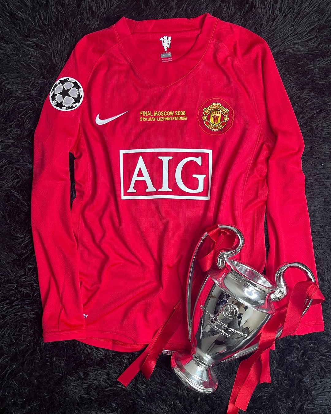 MANCHESTER UNITED FINAL 2008 UCL JERSEY LONG SLEEVE MANCHESTER UNITED FINAL 2008 UCL JERSEY LONG SLEEVE