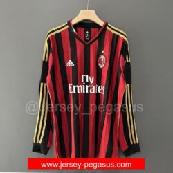 2013-2014 AC MILAN HOME JERSEY LONG SLEEVE