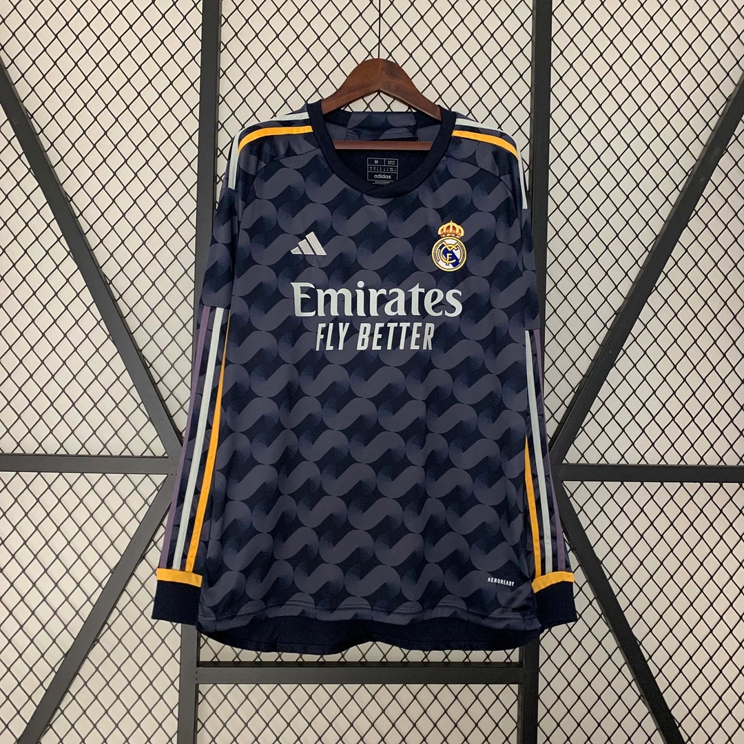 2023-2024 REAL MADRID AWAY LONG SLEEVE 2023-2024 REAL MADRID AWAY LONG SLEEVE