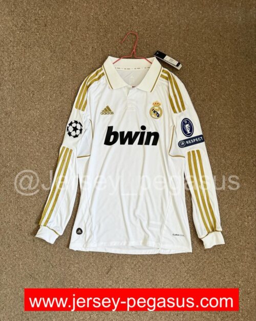 2011-2012 REAL MADRID HOME LONG SLEEVE JERSEY