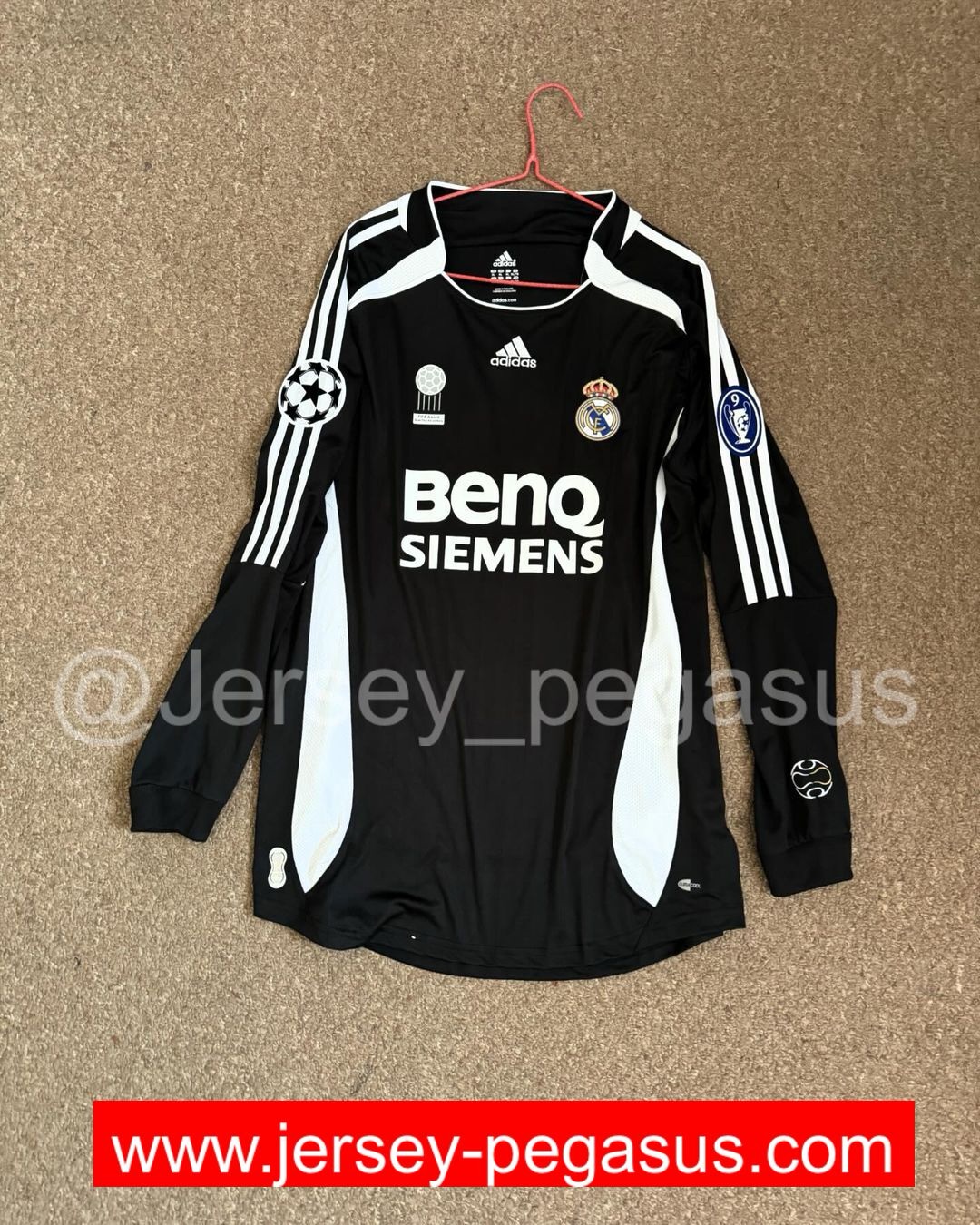 REAL MADRID 2006-2007 AWAY JERSEY LONG SLEEVE