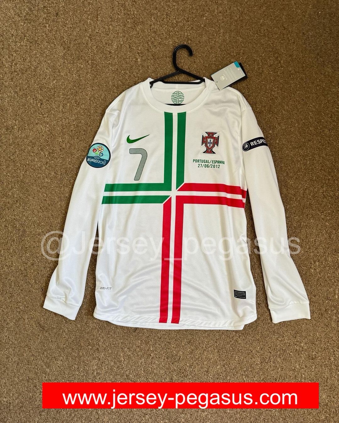 PORTUGAL 2012 HOME LONG SLEEVE JERSEY